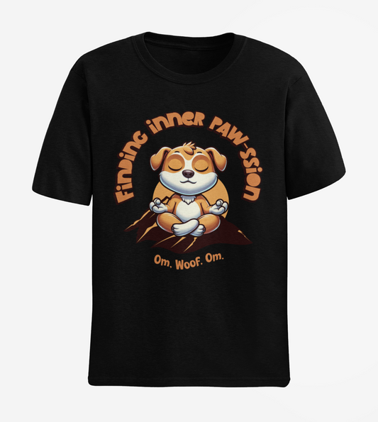 Finding Inner Paw-ssion Unisex Half Sleeve T-shirt