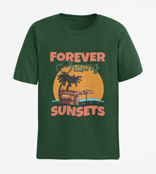 Forever Chasing Sunsets Unisex Half Sleeve T-shirt