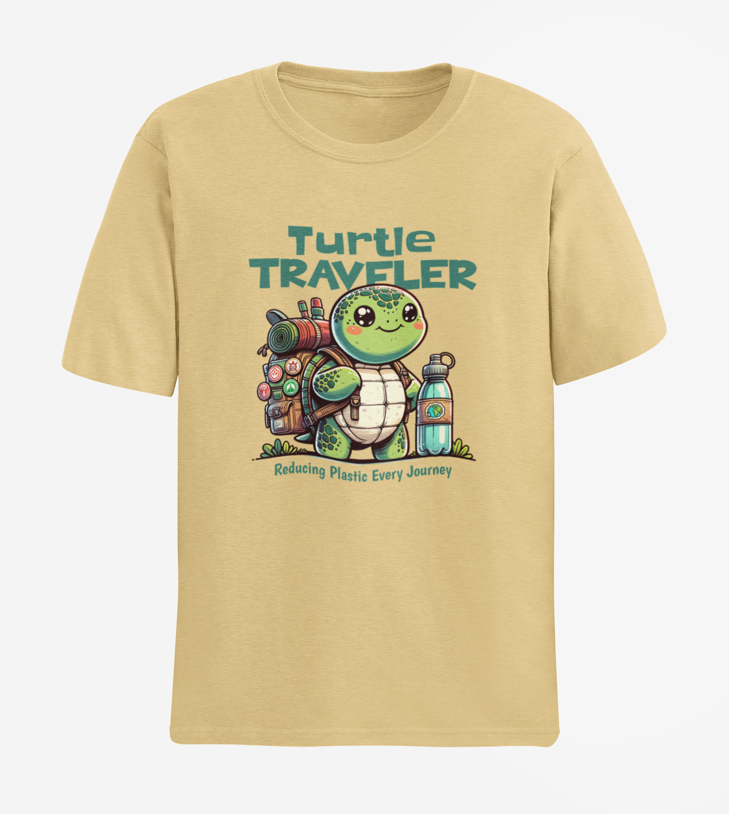 Turtle Traveller Unisex Half Sleeve T-shirt